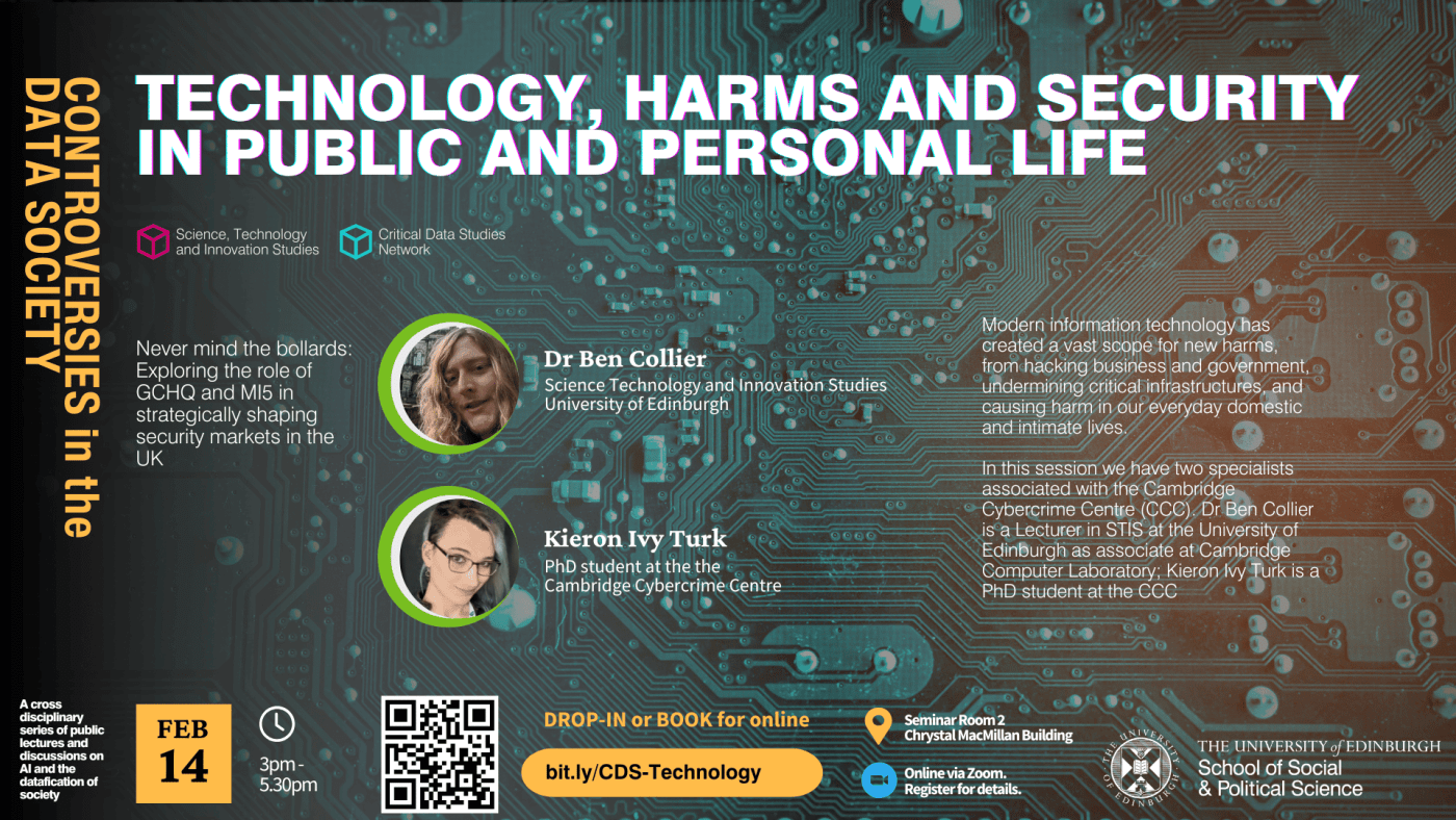 14 Feb - Technology, harms and security in public and personal life