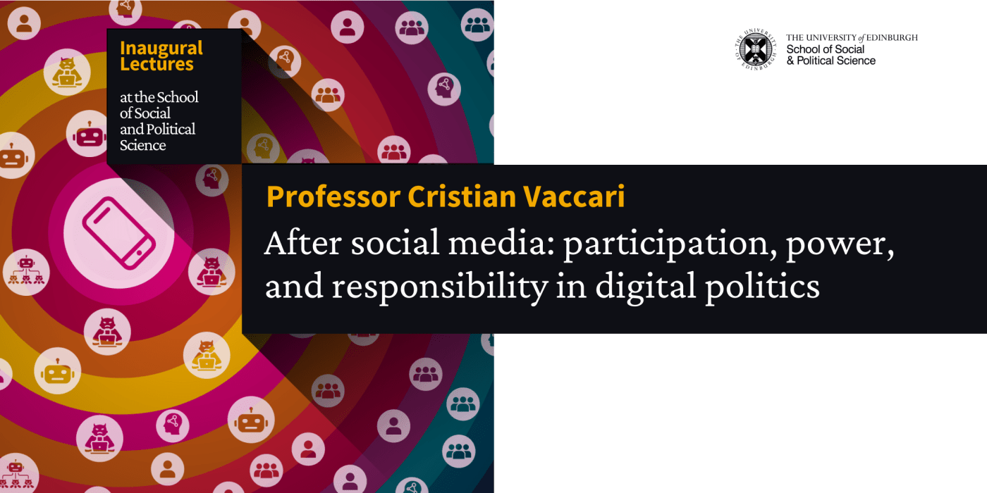 Poster for the inaugural lecture of Cristian Vaccari