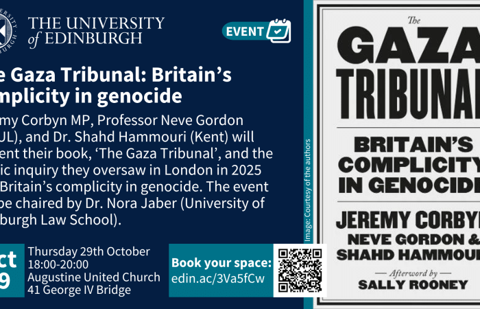 Image of the book cover and text related to the event