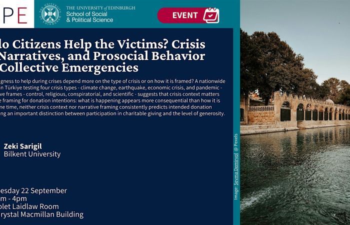 Image of the speaker and event details 