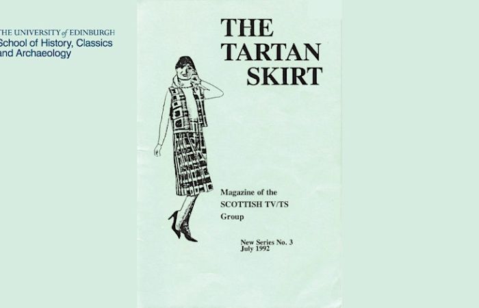 Front cover of The Tartan Skirt: Magazine of the Scottish TV/TS Group No. 4 (Oct. 1992)